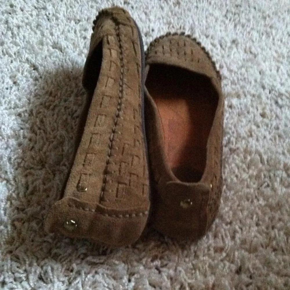 Lucky Brand Brown Slip Ons 5.5